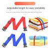 4 Pack Towel Bands Beach Towel Clips Beach Towel Bands Adjustable Swim Towel Clips for Summer Stretchable Towel Clips for Beach Chairs Cruise Essentials view 2