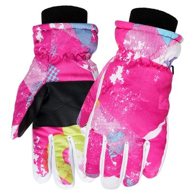LUMINFLY Waterproof Windproof Kids Ski Gloves, Thick Thermal Snow Gloves for Winter Sports, Ideal for Skiing, Snowboarding, Sledding