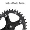 Aomiun Single Speed Square Taper Crankset MTB Crankset 170mm 104 BCD Bicycle Crank Arm Set 32T/34T/36T/38T Narrow Wide Tooth Round Chainring Replacement for Mountain Bike, Commuter Bike view 3