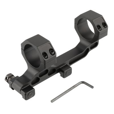 FOCUHUNTER 30mm Scope Mount, Cantilever Picatinny Scope Mount Fit 21mm Picatinny Rail, 1.5 inch Center Height, Slim Profile Offset Dual Ring One-Piece Mount for 30mm Diameter Scope Tube, Aluminum
