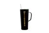 Decorvo NCAA 20 oz. Stainless Steel Tumbler with Handle - Officially Licensed Double Walled Insulated Roadie with Slide Lid and Straw (Missouri - Black) view 1