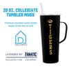 Decorvo NCAA 20 oz. Stainless Steel Tumbler with Handle - Officially Licensed Double Walled Insulated Roadie with Slide Lid and Straw (Missouri - Black) view 3