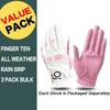 FINGER TEN Golf Gloves Women's Ladies Left Hand or Right Handed Grip Weathersof Golf Tees Plastic Unbreakable Tee 3 1/4 Inch 12/24/60 Pack view 2