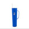 Decorvo NCAA 20 oz. Stainless Steel Tumbler with Handle - Officially Licensed Double Walled Insulated Roadie with Slide Lid and Straw (Creighton Logo - Blue) view 1