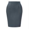 Allegra K Wear to Work Pencil Skirts for Women's Business Knee Length High Waist Bodycon Suit Skirt X-Small Grey view 1