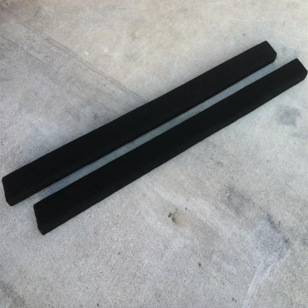 (2) 6' Black PermaBunk Boards - Marine Trailer Runners - 2x4 - HDPE - NO Rot