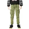 LANZIYAYA Boys Fashion Sweatpants Cargo Pants with Pockets Tactical Khaki Pants (US, Age, 12 Years, Army Green) view 1