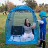 All Weather Proof Pod Sports Tent,Outdoor Weather Tent Sports Pod Pop Up Shelter with Sealed Floor,Pop Up Screen House with Carry Bag,Screen Room for Sport Event,Camping,Fishing-51"x51"x62"Blue view 1