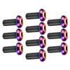 ciciTree 10Pcs Colorful Titanium M5x12mm Bicycle Bike Water Bottle Cage Holder Bolt view 1