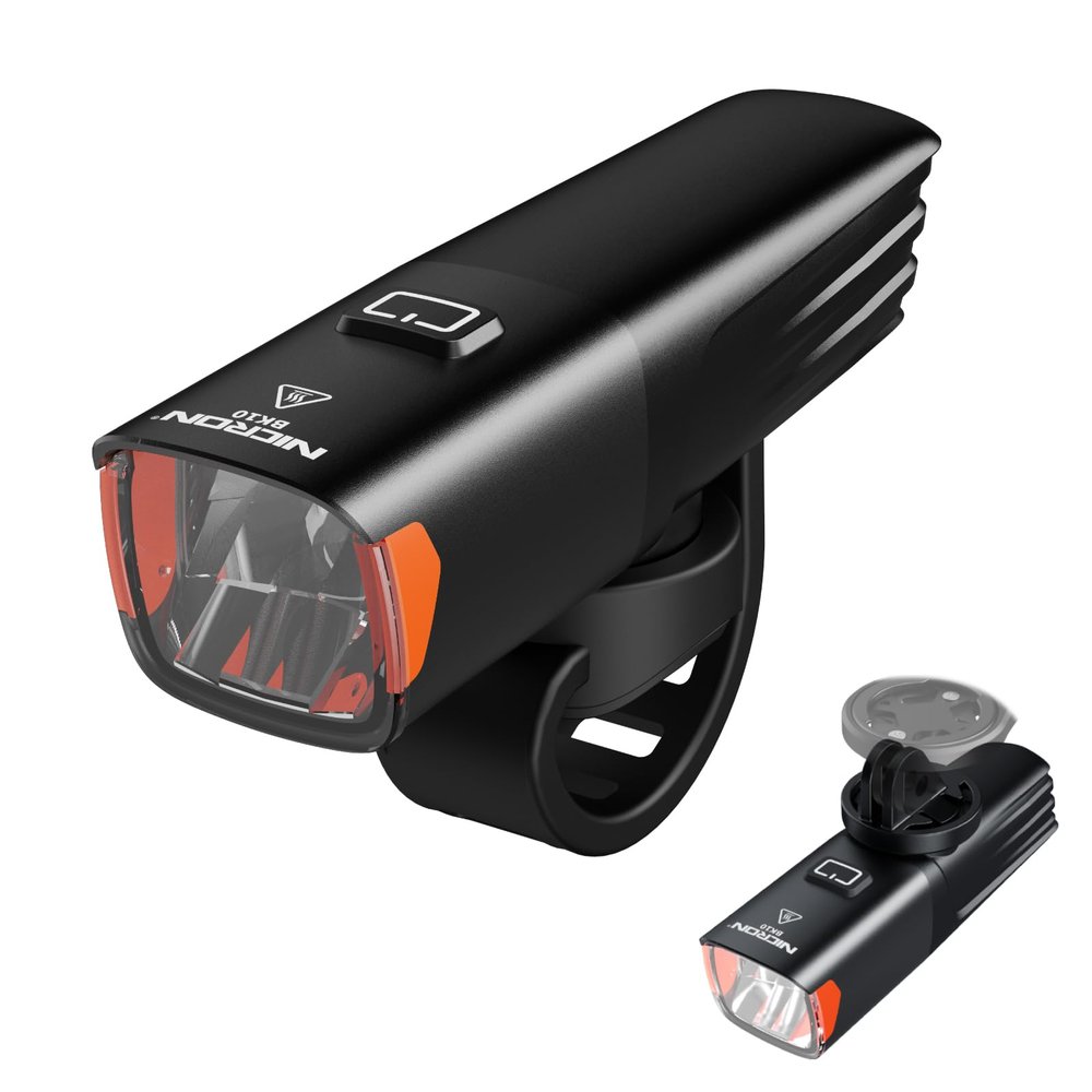 Nicron Bike Lights, 720 Lumens Bike Headlight5 Modes USB Rechargeable Bicycle Light Super Bright, Bike Lights for Night Riding Waterproof IPX4 Bike Light.