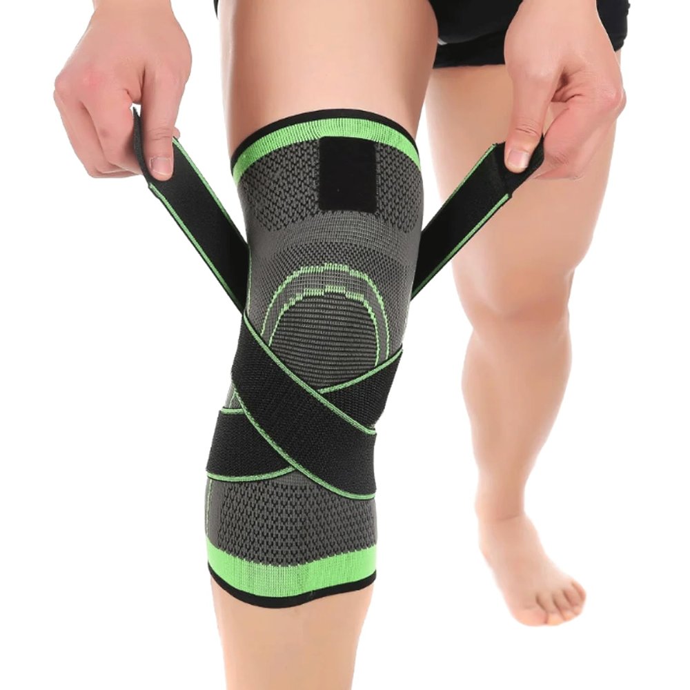 XSLRYH 1 PC Elastic Nylon Sports Compression Pad Sleeve Knee Support Braces Pressurized Fitness Running Cycling Bandage