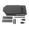 GEYOPMID Foldable Pilates Board, Pilates Reformer Set Max 264.55lbs Weight Capacity, Black Steel, Dark/Neutral view 3