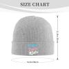 AIZBEGDLU Protect Trans Kids Beanie Hat Unisex Knit Hat Ski Stocking Cuffed Cap Gray view 2