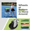 YooKoo Tennis Ball Hopper for 150 Balls, Tennis Ball Basket for Serve Training, Foldable Tennis Ball Cart with Storage Bag, Portable Pickleball Baseball Hopper Basket view 4