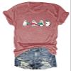 Epokay Ghostly Bookworms Graphic Tees for Women Cute Mischievous Little Ghosts Love of Book Halloween Adorable T-Shirt view 2