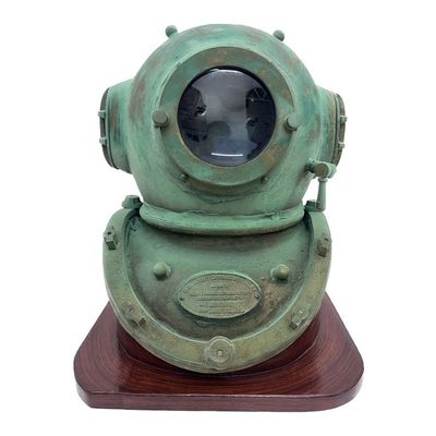 Scuba Diving Helmet, US Navy Mark V Divers Deep Sea Helmet, Nautical Gift, Home Office or Mancave Decoration Best Gift for Christmas (with Base Helmet)