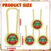 3 Pcs Large Christmas Ugly Sweater Medals Trophy Prize, 6 Inch Jumbo Chain Medals, 1st 2nd 3rd Place Award for Ugly Sweater Contest, Ugly Christmas Ornament Ugly Sweater Decorations Supplies Gift view 2