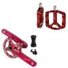 BUCKLOS IXF 104 BCD 30T-38T 170MM Mountain Bike Crankset, Hollow Integrated MTB Crank Set and MTB Flat Aluminum Alloy Pedal with Large Platform -Non-Slip Pedals view 1