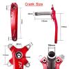 BUCKLOS IXF 104 BCD 30T-38T 170MM Mountain Bike Crankset, Hollow Integrated MTB Crank Set and MTB Flat Aluminum Alloy Pedal with Large Platform -Non-Slip Pedals view 2