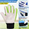 Jalunth Soccer Goalkeeper Goalie Gloves Kids Youth Goal Keeper Field Player Glove Boys Girls Ages 7-8 Years Old Anti-Slip Latex Palm Soft Pu Hand Back Size 6 Green White view 4