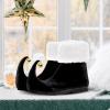 UxicRuya Christmas Elf Shoes with Bell Pair Funny Cosplay Boots for Party Favors Adults, 41 view 3