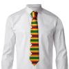 WXZYFP Flag of Zimbabwe printed tie, men's suit tie, suitable for business, daily, birthday, wedding, banquet view 3