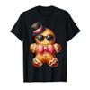 Gingerbread Man Cookie Christmas Pink Coquette Xmas Boy Kids T-Shirt view 1
