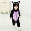 Toddler Baby Cat ostume Cute Hooded Jumpsuit Zipper Snowsuit Infant Boy Girl Warm Winter Clothes (Purple, 0-3 Months) view 2