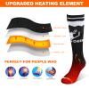 SNOW DEER Upgraded Rechargeable Electric Heated SocksUltimate Foot Warmer for Men & Women, Perfect for Skiing, Camping, Hiking, Motorcycling, &Outdoor Riding in Winter (XL) view 3