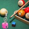 NUEAYMS Light Weight Billiard Cue Chalk Holder Snookers Pool Cue Chalk Holder Chalk Pocket with Keychain for Snookers & Pool Playe view 2
