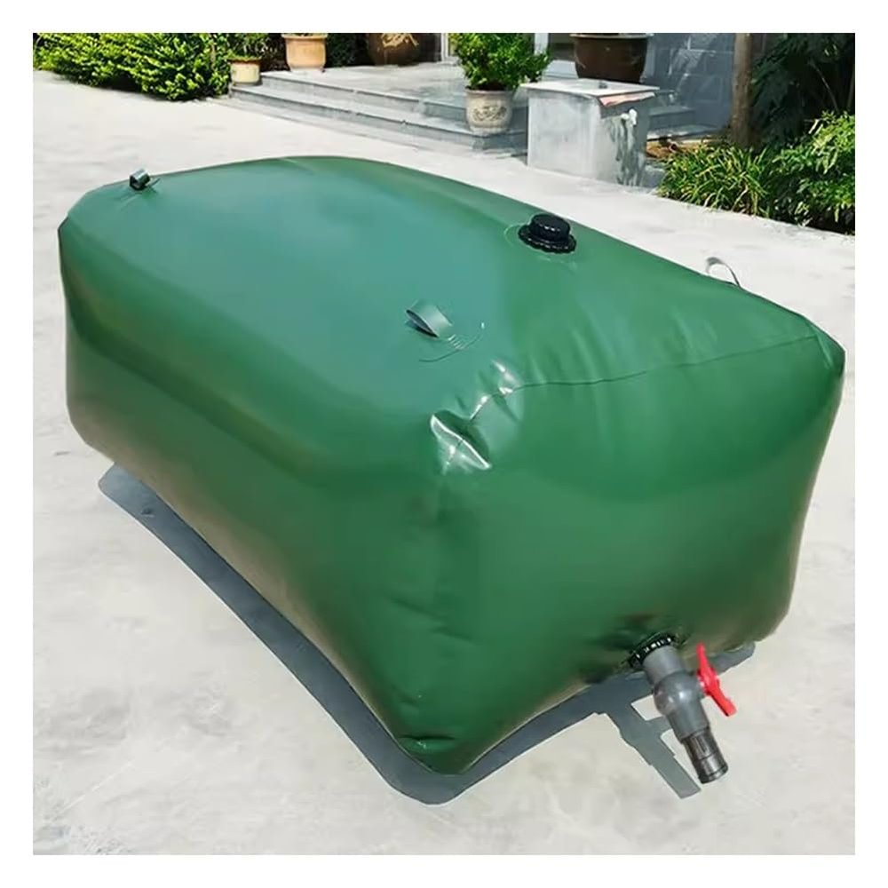 Water Storage Bladder, Large Capacity Soft Water Bag Foldable Water Storage Containers Portable Emergency Water Tank For Drought, Agricultural Irrigation, Outdoor Emergency Water(2100L/2x1.5x0.7m)