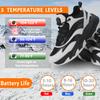 Heated Sneakers - Foot Warmer for Men & Women, Electric Heating Shoes with 4000mAh Battery, Anti-Slip Snow Trail Shoes 3 Heating Levels, Rechargeable Hiking Shoes Winter Outdoor Unisex (Gray, 9.5) view 2