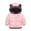 Baby Boy Winter Fleece Coat Toddler Puffer Jacket Bear Ears Hooded Jacket Coat Infant Girl Outerwear (Red, 2-3 Years) view 1