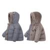 Baby Boy Winter Fleece Coat Toddler Puffer Jacket Bear Ears Hooded Jacket Coat Infant Girl Outerwear (Red, 2-3 Years) view 3
