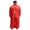 LiiYii Mens 2Pcs Halloween Costume SGT Sergeant Pepper Budget Jacket Hippy Medieval Jackets with Pants Red Large view 2