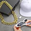 Maiteenly 4 Pcs Hip Hop Rapper Costume Kit 2000s Accessories 80s 90s Outfit for Adults Rapper Sunglasses(Chain) view 2