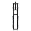 MLIKYRGK Mountain Bike Air Suspension Fork 26/27.5/29inch Double Shoulder DH Front Fork Travel 140mm QR 1-1/8" Straight Tube Manual Lockout Magnesium Aluminum Alloy(Black with Damping,26") view 1