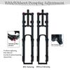 MLIKYRGK Mountain Bike Air Suspension Fork 26/27.5/29inch Double Shoulder DH Front Fork Travel 140mm QR 1-1/8" Straight Tube Manual Lockout Magnesium Aluminum Alloy(Black with Damping,26") view 4
