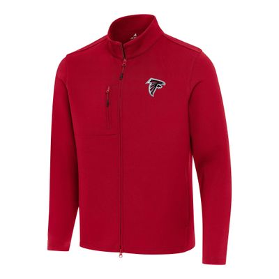 Antigua Men's Red Atlanta Falcons Objection Full-Zip Jacket