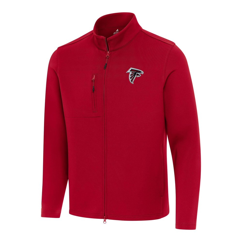 Antigua Men's Red Atlanta Falcons Objection Full-Zip Jacket
