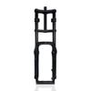 MLIKYRGK Bike Air Suspension Fork 20/26inch 4.0 Fat Tire Double Shoulder Snow Beach Fat Fork 130mm Travel QR 9 * 135mm Rebound Adjustment Front Forks Straight Tube Manual Lockout Matte Black(20") view 1