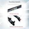 MLIKYRGK Bike Air Suspension Fork 20/26inch 4.0 Fat Tire Double Shoulder Snow Beach Fat Fork 130mm Travel QR 9 * 135mm Rebound Adjustment Front Forks Straight Tube Manual Lockout Matte Black(20") view 4
