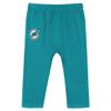 Infant Aqua Miami Dolphins Double Up Long Sleeve Bodysuit and Pants Set view 3