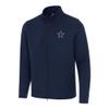 Antigua Men's Navy Dallas Cowboys Objection Full-Zip Jacket view 1