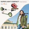 WAYPLUS Kick Scooter for Ages 6+,Kid, Teens & Adults. Max Load 240 LBS. Foldable, Lightweight, 8IN Big Wheels for Kids, Teen and Adults, 4 Adjustable Levels. Bearing ABEC9 view 2