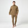 Cambkatl Thermal Underwear Sets for Men 1/4 Zipper Stand Collar Fleece Lined Warm Winter Base Layer Pajamas Sets view 4