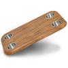 Teak Luxury Pontoon Boat Tabletop - Mount Any Table Post Bracket to the Underside of the Top - No-Wobble Pontoon Table Flush Mount Design - Universal Mounting Plate Included  Available in 6 Colors view 1
