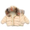 KAGAYD Little Girls Lightweight Packable Coat Cute Hooded Puffer Parka Jacket Kids Toddler Boys (Beige, 3-4 Years) view 2