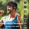 Sports Headbands for Men Women American Flag Sweat Bands Headbands Mens Sweatbands Head Bands Workout Headband for Men Cooling Running Men's Hairband 3 Pack Cycling Yoga Gym Fourth of July Unisex Gift view 2