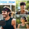 Sports Headbands for Men Women American Flag Sweat Bands Headbands Mens Sweatbands Head Bands Workout Headband for Men Cooling Running Men's Hairband 3 Pack Cycling Yoga Gym Fourth of July Unisex Gift view 4